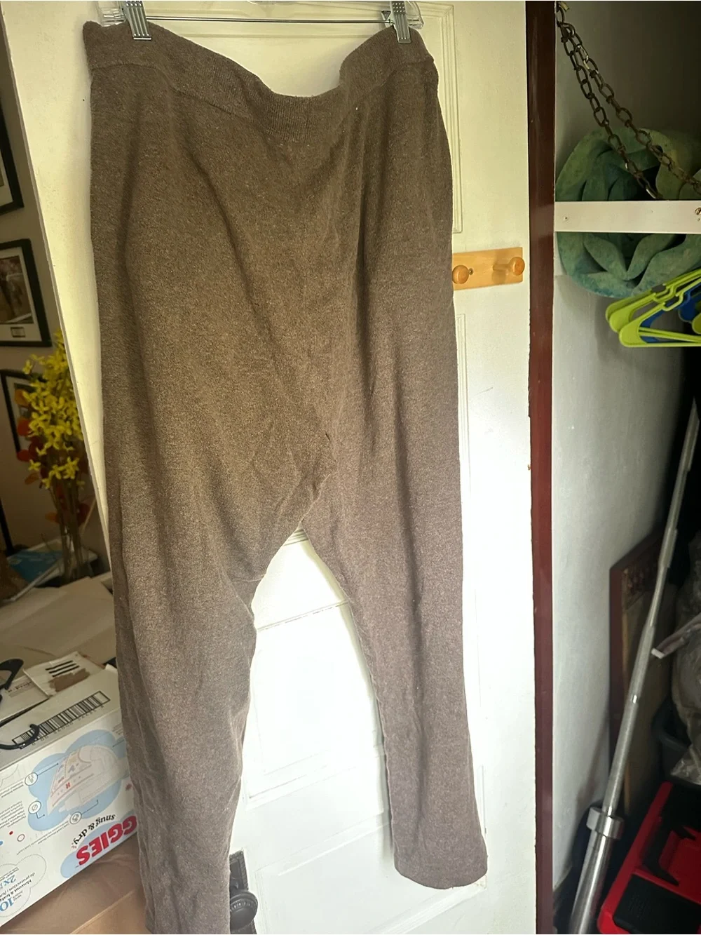 GAP Women's Brown Knit Sweatpants — Drawstring Waist